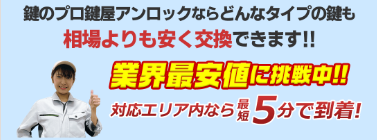 プロの鍵屋アンロックが対応します！