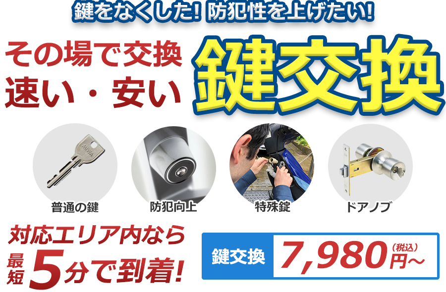 鍵をなくした！ 鍵が開かない！ 鍵のトラブル解決！ どんな鍵でも対応致します！！ 対応エリア内なら最短5分で到着！川崎市なら最短5分で到着！